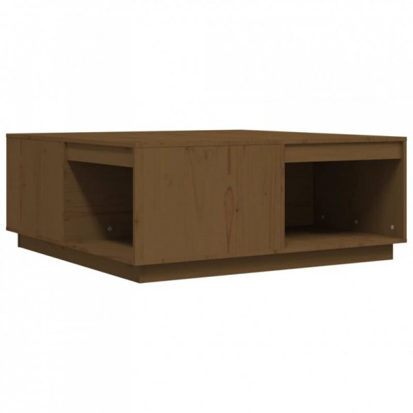 Stolik kawowy, miodowy brąz 100x10x40 cm lite drewno sosnowe