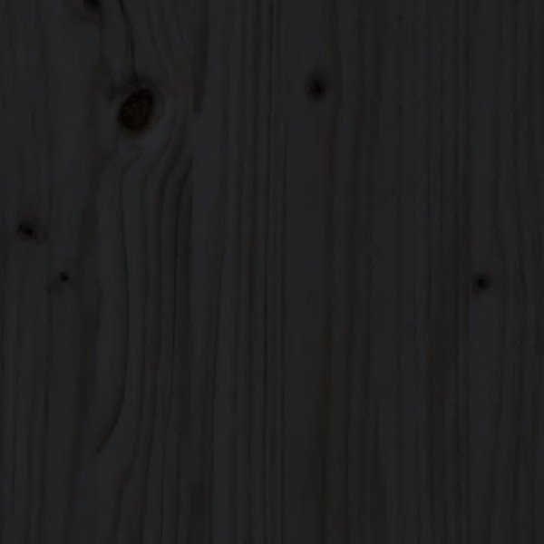 Szafki nocne, 2 szt., czarne, 79,5x38x65,5 cm, drewno sosnowe