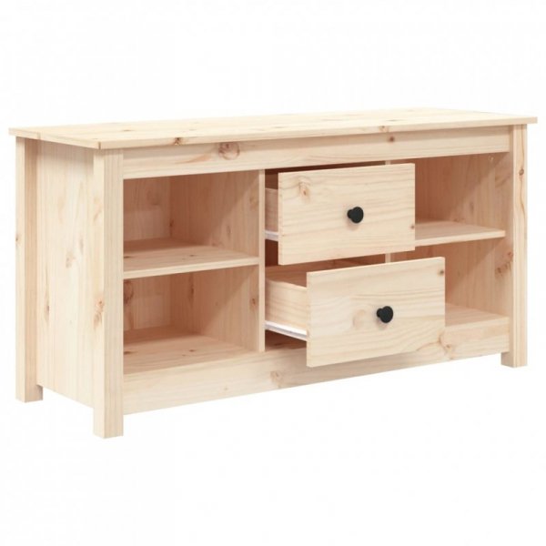 Szafka pod telewizor, 103x36,5x52 cm, lite drewno sosnowe