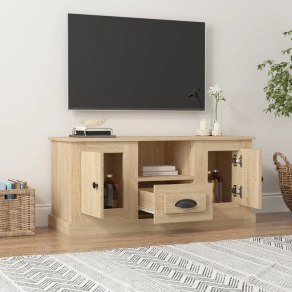 Szafka pod TV dąb sonoma 100x35,5x45 cm materiał drewnopochodny
