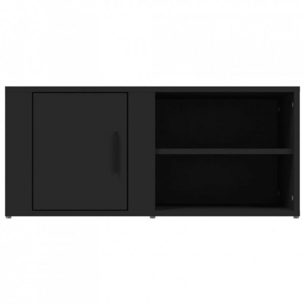 Szafki pod telewizor, 2 szt., czarne, 80x31,5x36,5 cm