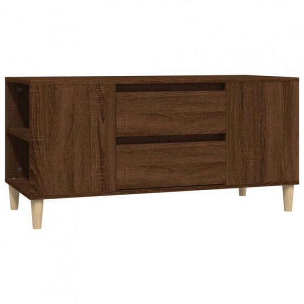 Szafka pod TV, brązowy dąb, 102x44,5x50 cm