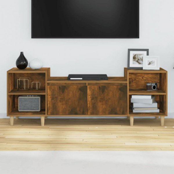 Szafka pod telewizor, przydymiony dąb, 160x35x55 cm