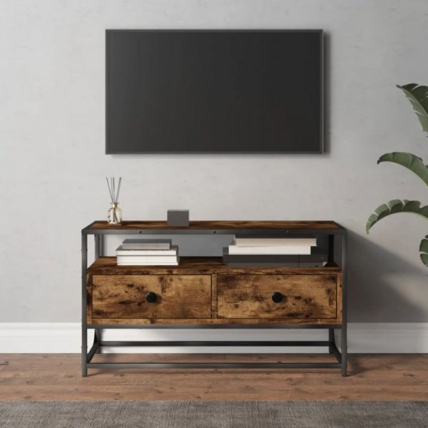 Szafka pod TV, przydymiony dąb, 80x35x45 cm