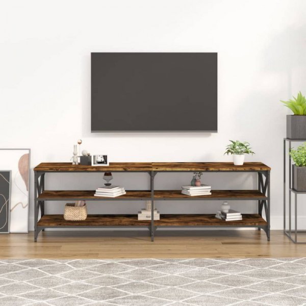 Szafka pod telewizor, przydymiony dąb, 160x40x50 cm