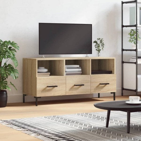 Szafka pod telewizor, dąb sonoma, 102x36x50 cm