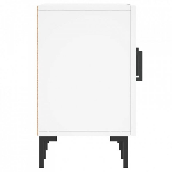 Szafka pod TV, biała, 150x30x50 cm, materiał drewnopochodny