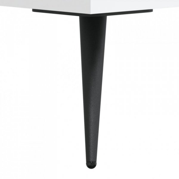 Szafka pod TV, biała, 150x30x44,5 cm, materiał drewnopochodny