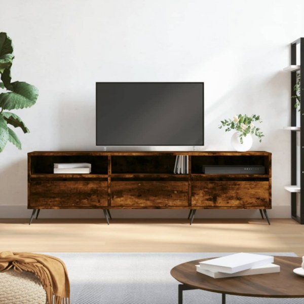 Szafka pod TV, przydymiony dąb, 150x30x44,5 cm