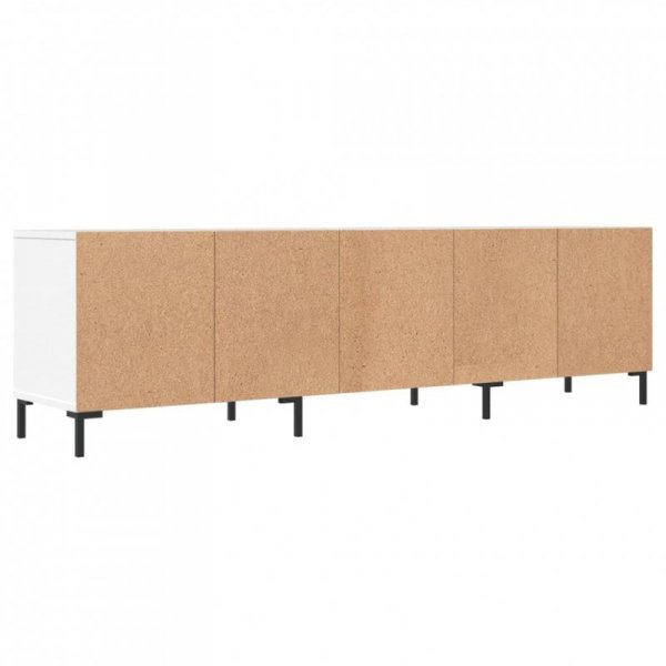 Szafka pod TV, biała, 150x30x44,5 cm, materiał drewnopochodny