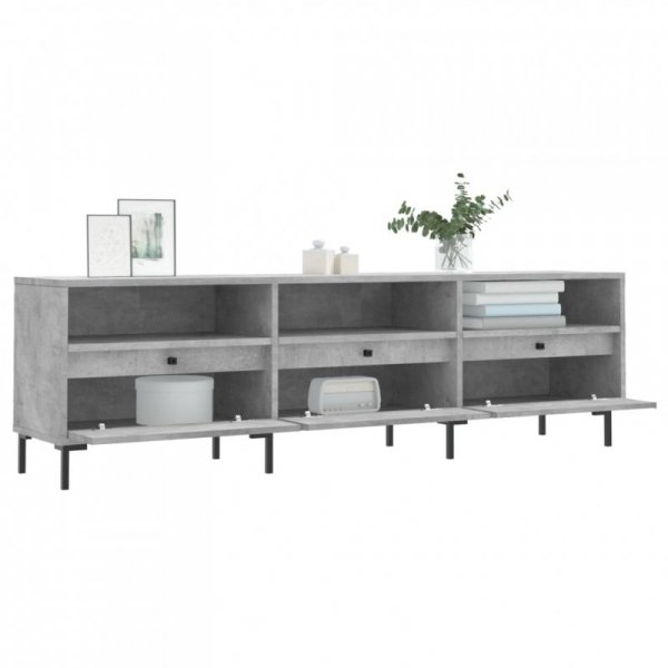 Szafka pod TV, szarość betonu, 150x30x44,5 cm