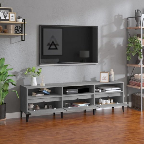 Szafka pod TV, szarość betonu, 150x30x44,5 cm