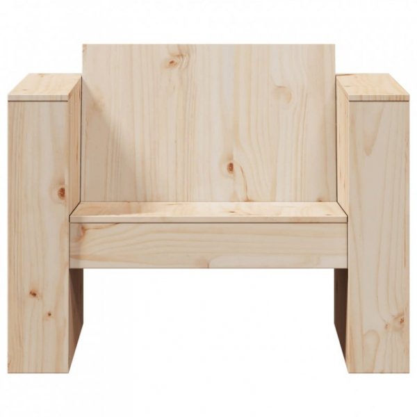Fotel ogrodowy, 79x60x62 cm, lite drewno sosnowe