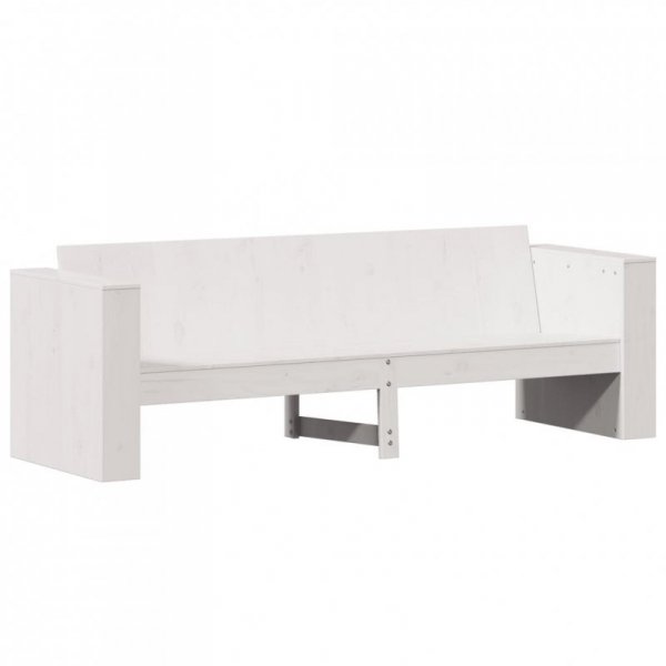 Sofa ogrodowa, 3-osobowa, biała, 189x60x62 cm, drewno sosnowe