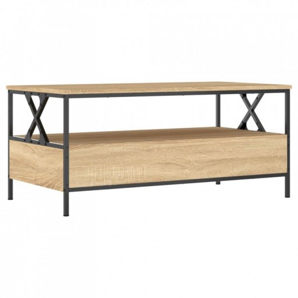 Stolik kawowy, dąb sonoma 100x51x45 cm, materiał drewnopochodny