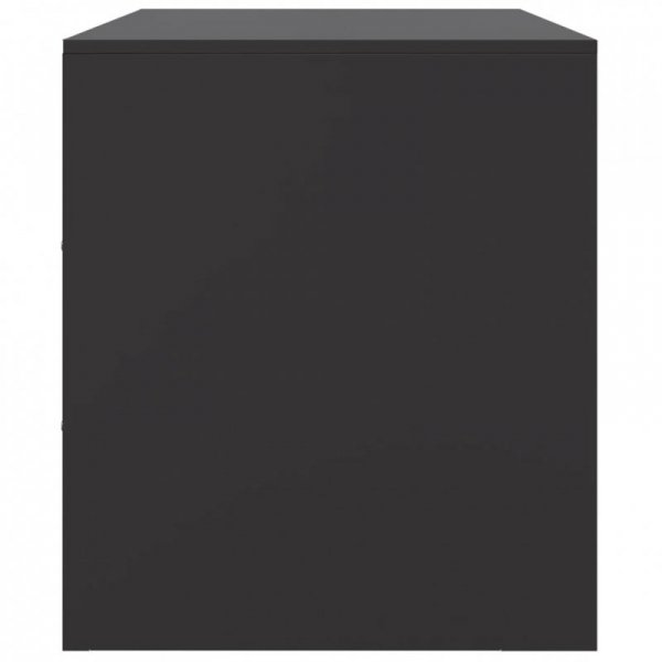 Szafka pod telewizor, czarna, 99x39x44 cm, stalowa