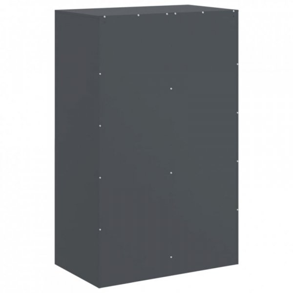 Szafka boczna, antracytowa, 67x39x107 cm, stal