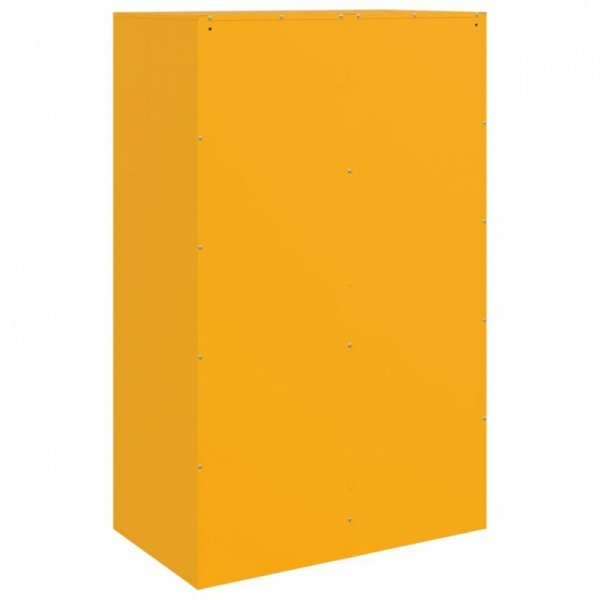 Szafka boczna, musztardowa, 67x39x107 cm, stal