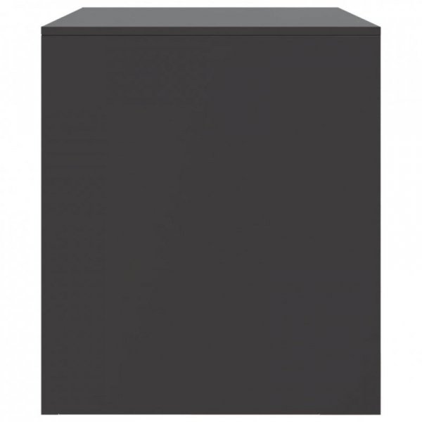 Szafki pod telewizor, 2 szt., czarne, 67x39x44 cm, stalowe