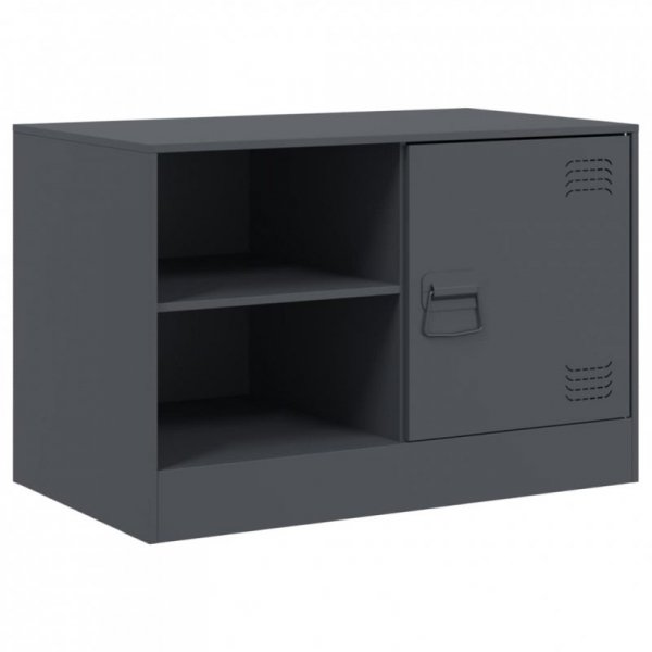 Szafka pod telewizor, antracytowa, 67x39x44 cm, stalowa
