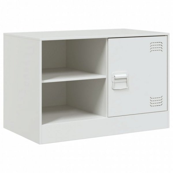 Szafka pod telewizor, biała, 67x39x44 cm, stalowa