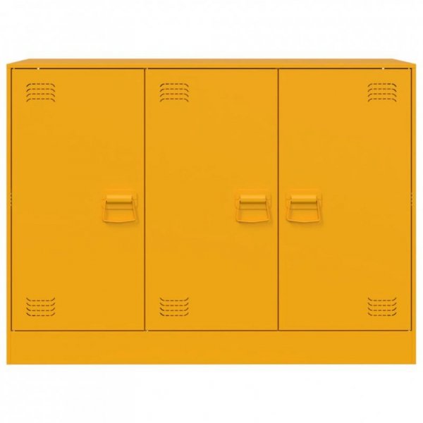 Szafka, musztardowa, 99x39x73 cm, stal
