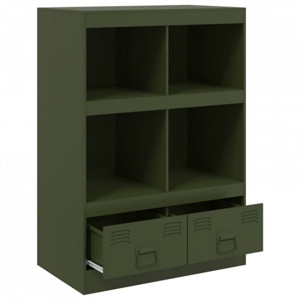 Szafka, oliwkowa, 67x39x95 cm, stal