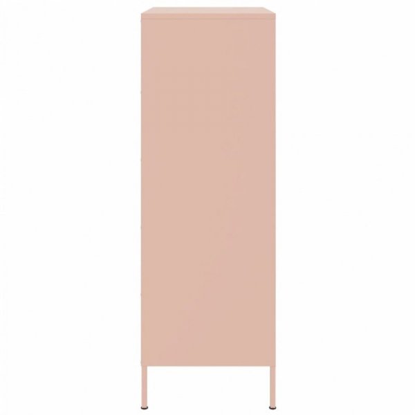 Szafka, różowa, 68x39x113 cm, stal