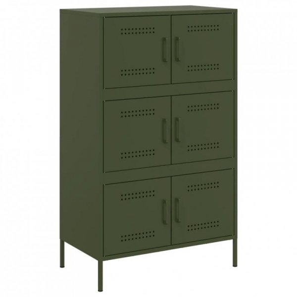 Szafka, oliwkowa, 68x39x113 cm, stal