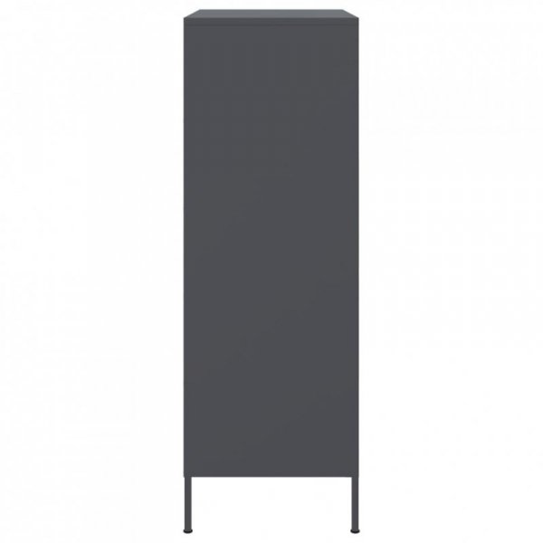 Szafka, antracytowa, 68x39x113 cm, stal