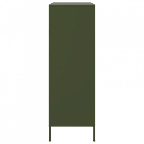 Szafka, oliwkowa, 68x39x113 cm, stal