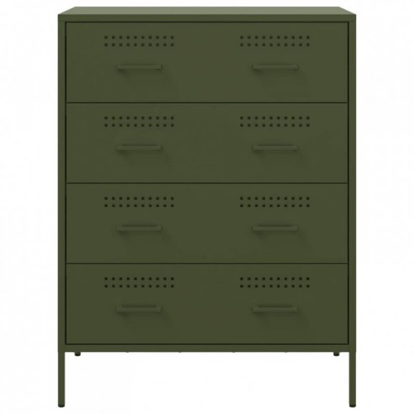 Szafka, oliwkowa, 68x39x89 cm, stal