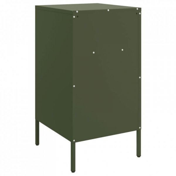 Szafka nocna, oliwkowa, 36x39x68 cm, stal