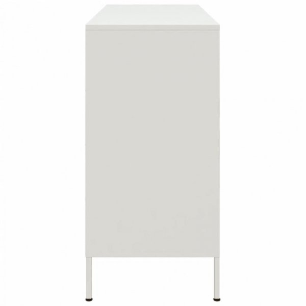 Szafka, biała, 100,5x39x79 cm, stal