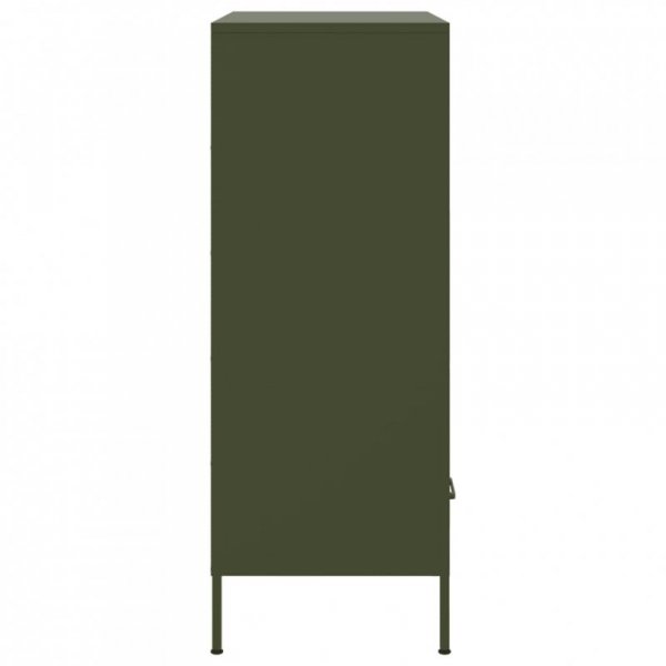 Szafka, oliwkowa, 68x39x101,5 cm, stal