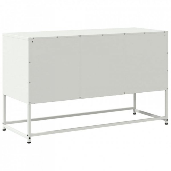 Szafka pod telewizor, biała, 100,5x39x60,5 cm, stalowa