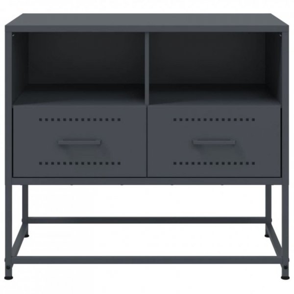 Szafka pod telewizor, antracytowa, 68x39x60,5 cm, stalowa