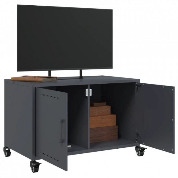 Szafka RTV, antracytowa, 68x39x43,5 cm, stal