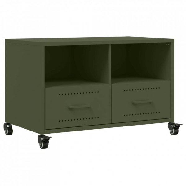 Szafka RTV, oliwkowa, 68x39x43,5 cm, stal