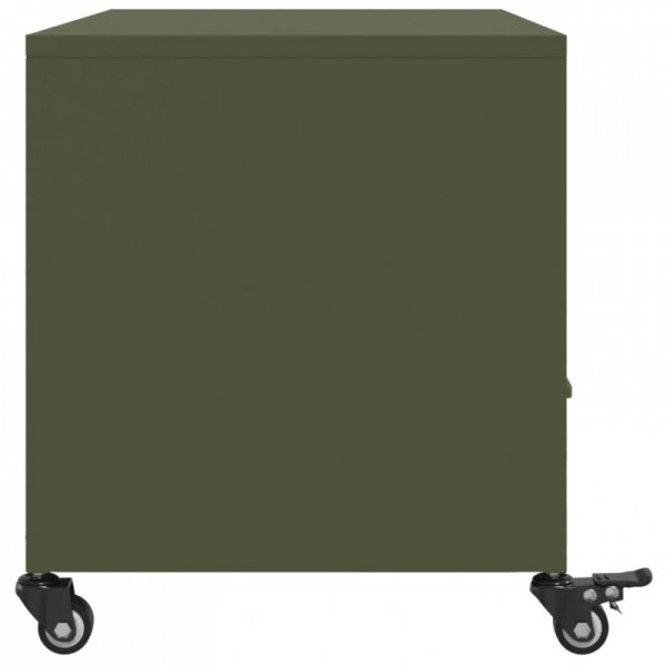 Szafka RTV, oliwkowa, 68x39x43,5 cm, stal