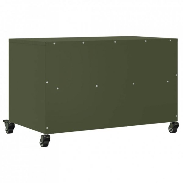 Szafka RTV, oliwkowa, 68x39x43,5 cm, stal