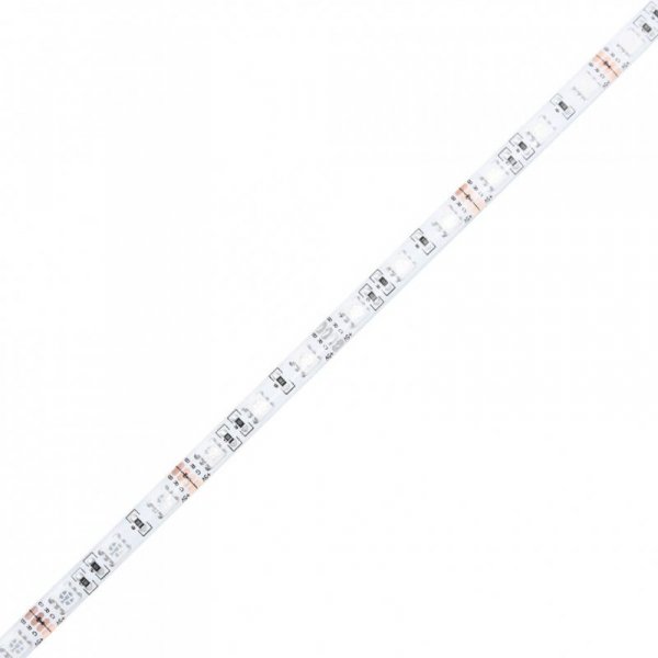 Stolik kawowy z LED, czarny, 70x50x45 cm