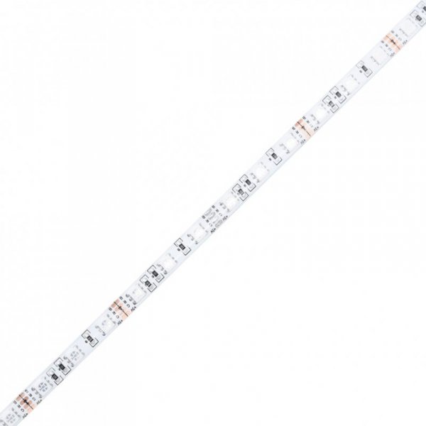 Stolik kawowy z LED Infinity, biały, 90x50x30 cm