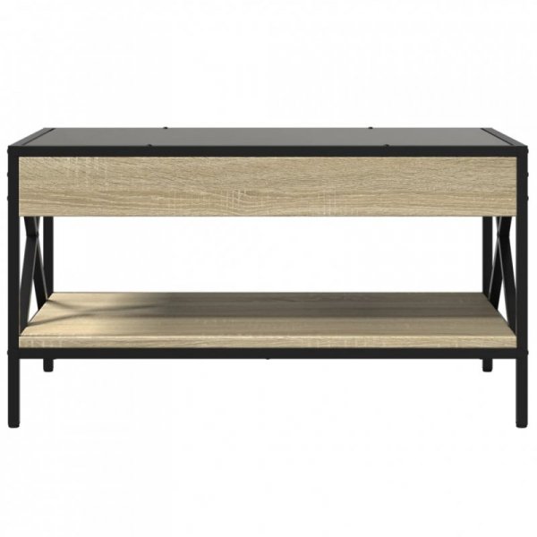 Stolik kawowy z LED Infinity, dąb sonoma, 70x50x38 cm