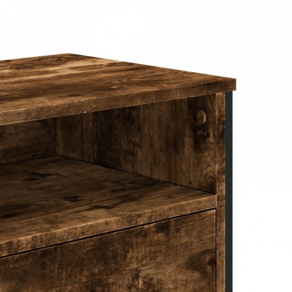 Szafka pod TV, przydymiony dąb, 122x34x41 cm
