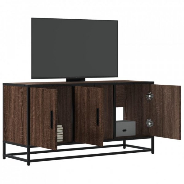Szafka pod TV, brązowy dąb, 100x35x50 cm