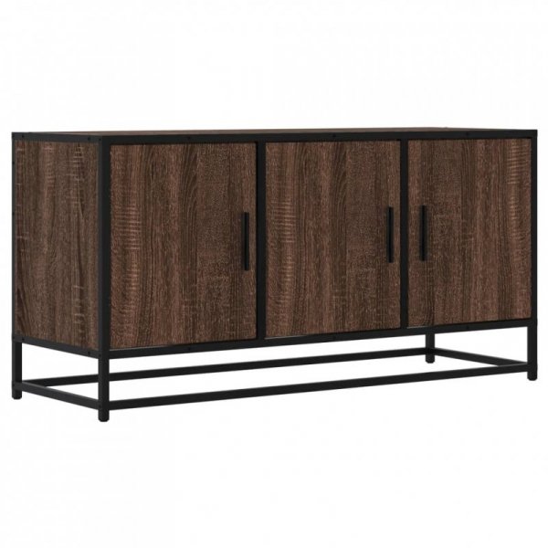 Szafka pod TV, brązowy dąb, 100x35x50 cm