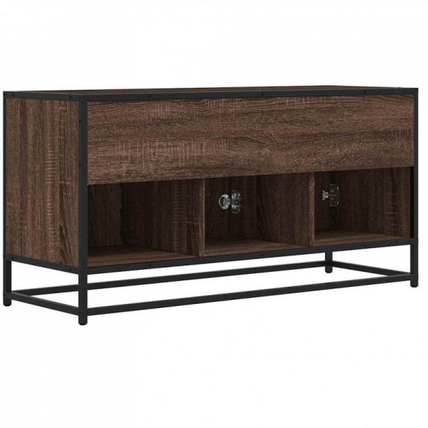 Szafka pod TV, brązowy dąb, 100x35x50 cm