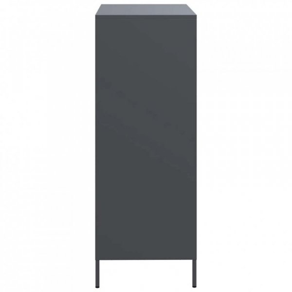 Szafka, antracytowa, 68x39x101,5 cm, stal