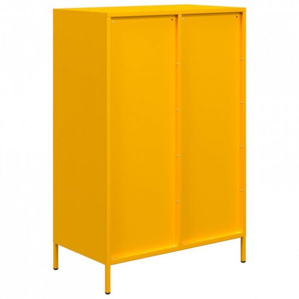 Szafka, musztardowa, 68x39x101,5 cm, stal